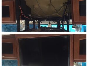 RV TV Install Before & After