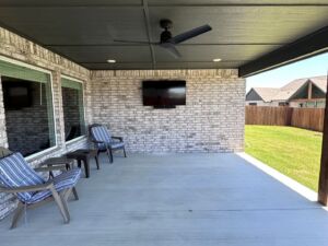 Patio TV installation