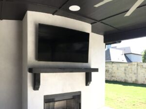 Outdoor Patio Mounted TV tv-setup