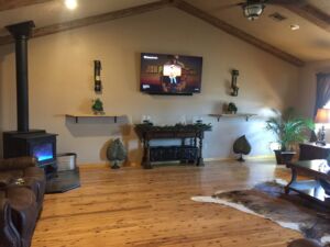 TV Mounted with soundbar