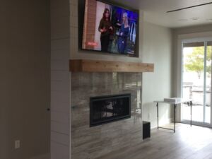 On-wall TV installation