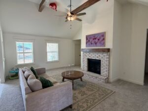 Frame TV over fireplace